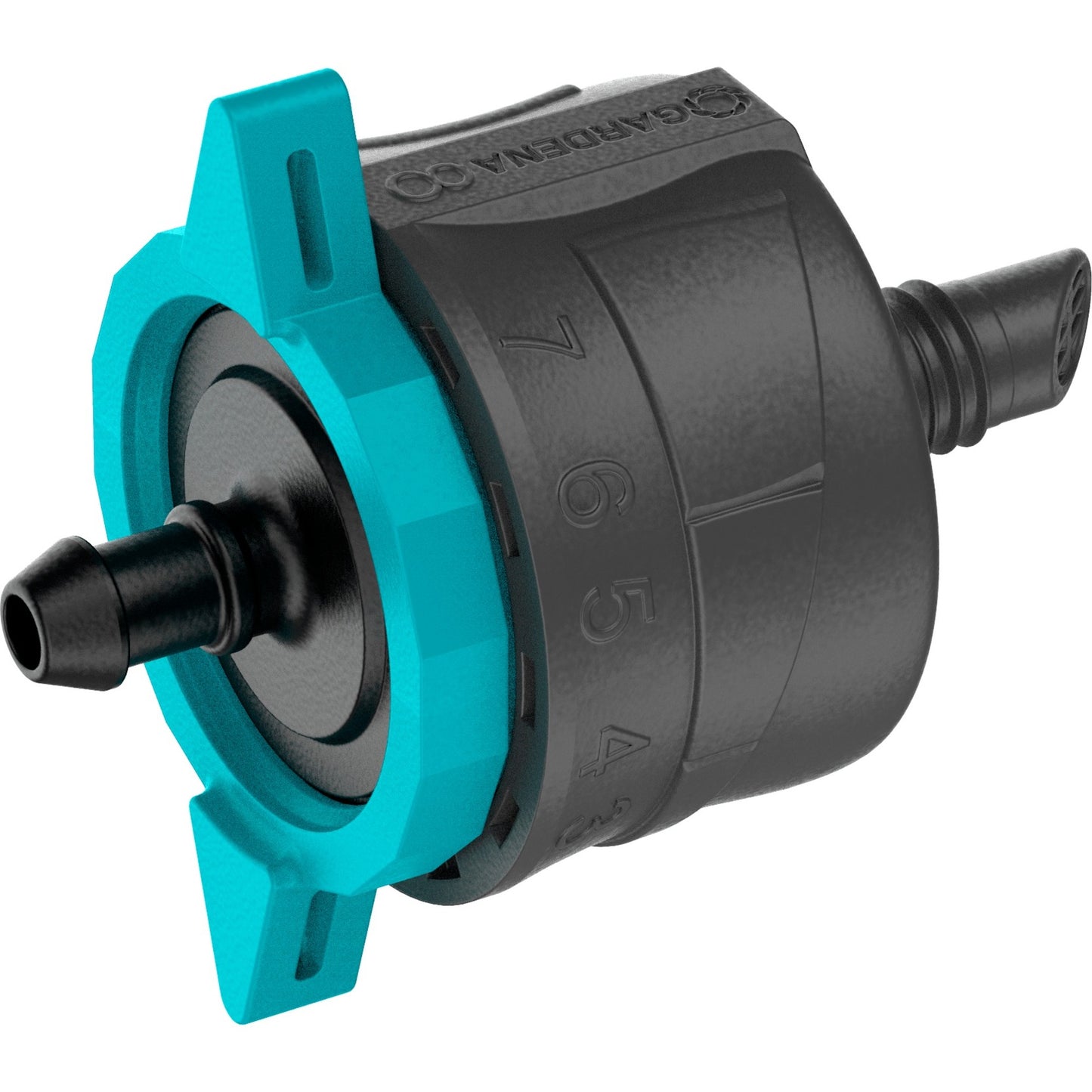 GARDENA verstelbare einddruppelaar, drukcompenserend. druppelaar (zwart turquoise, 5 stuks)