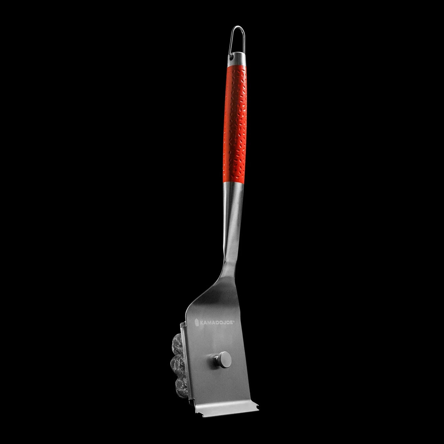 Kamado Joe krafted stalen grillborstel grillreinigingsborstel (rood)