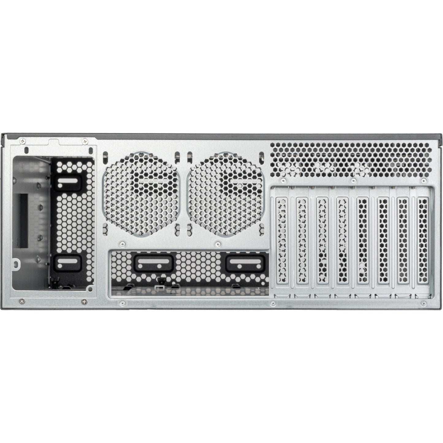 SilverStone rm4a rack behuizing (zwart | 4u | usb-c)