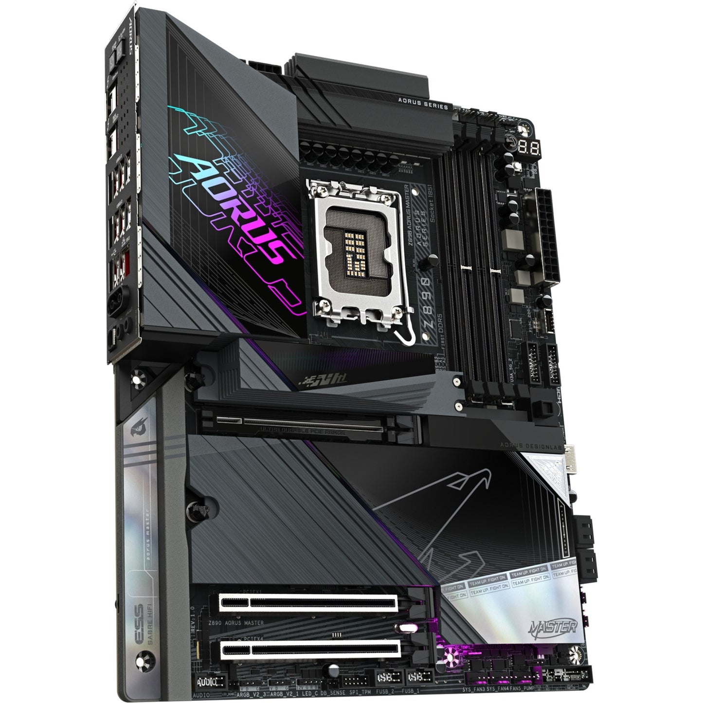 GIGABYTE z890 aorus master socket 1851 moederbord (raid, 10gb-lan, wi-fi 7, bt, sound, atx)