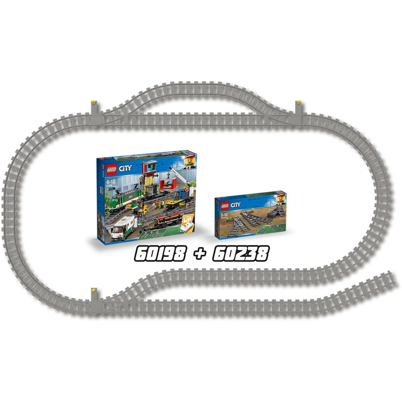 LEGO city trein 60238 wissels