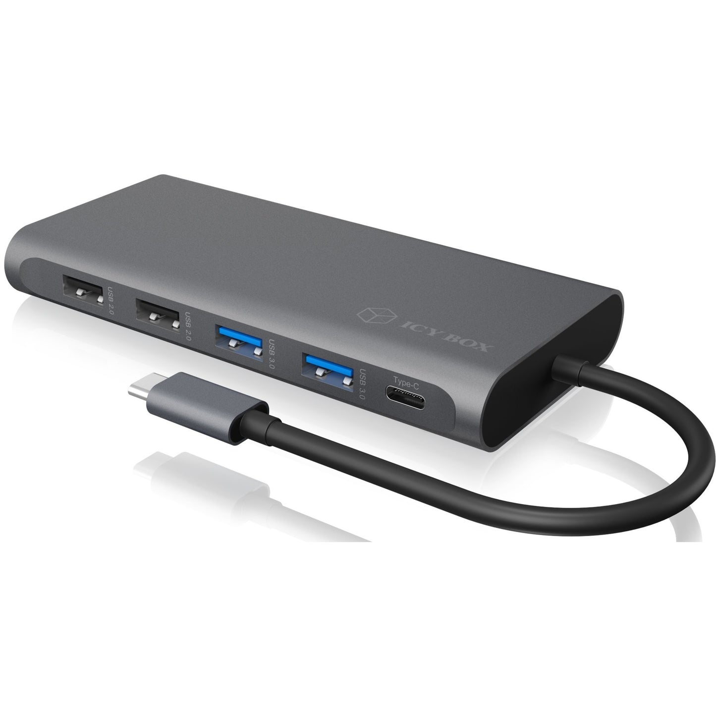 ICY BOX ib-dk4050-cpd dockingstation (antraciet)