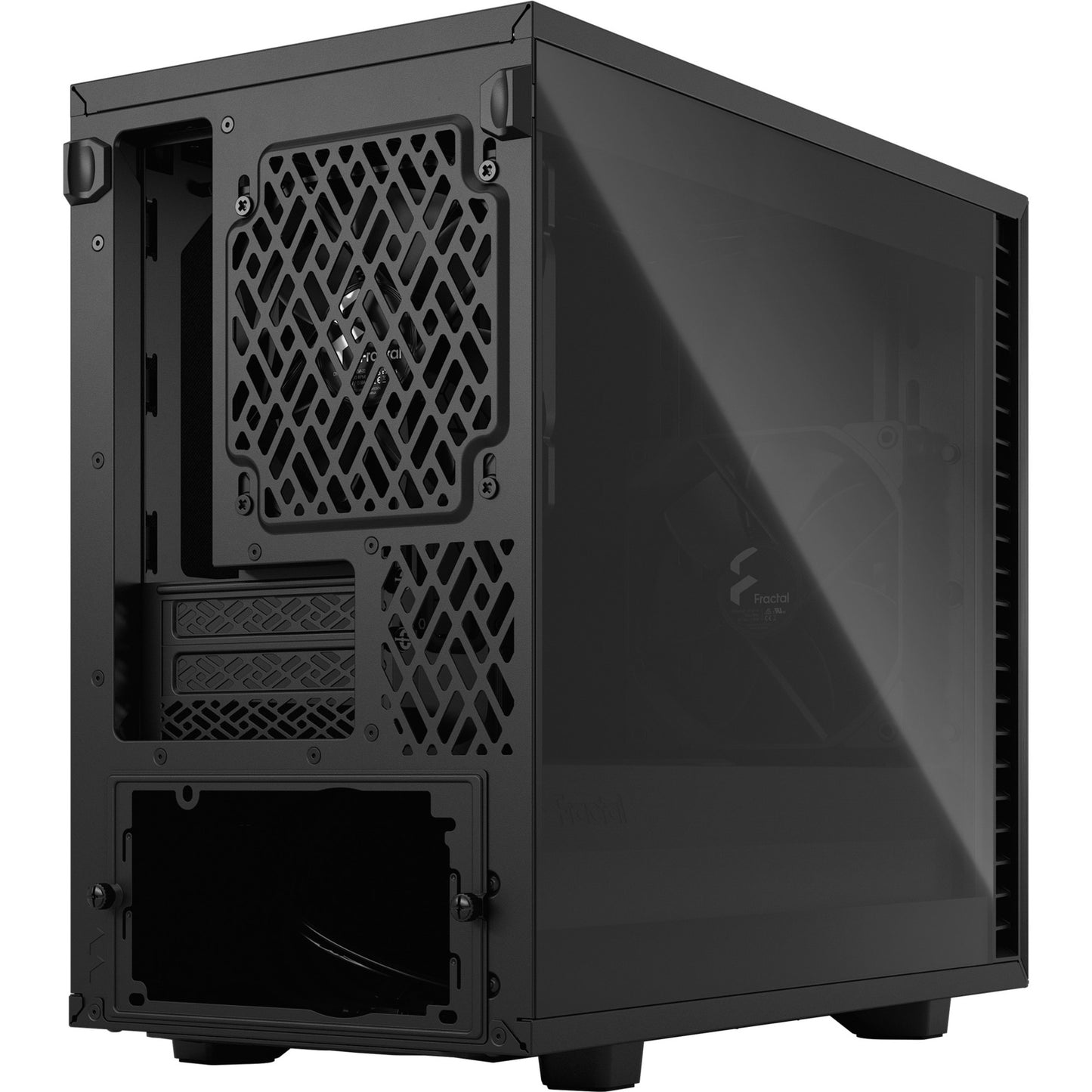Fractal Design define 7 nano black tg light tint midi tower behuizing (zwart | 4x usb-a | 1x usb-c | window)