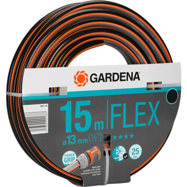 GARDENA comfort flex slang 13 mm (1 2 ) (zwart oranje, 18031-20, 15 m)