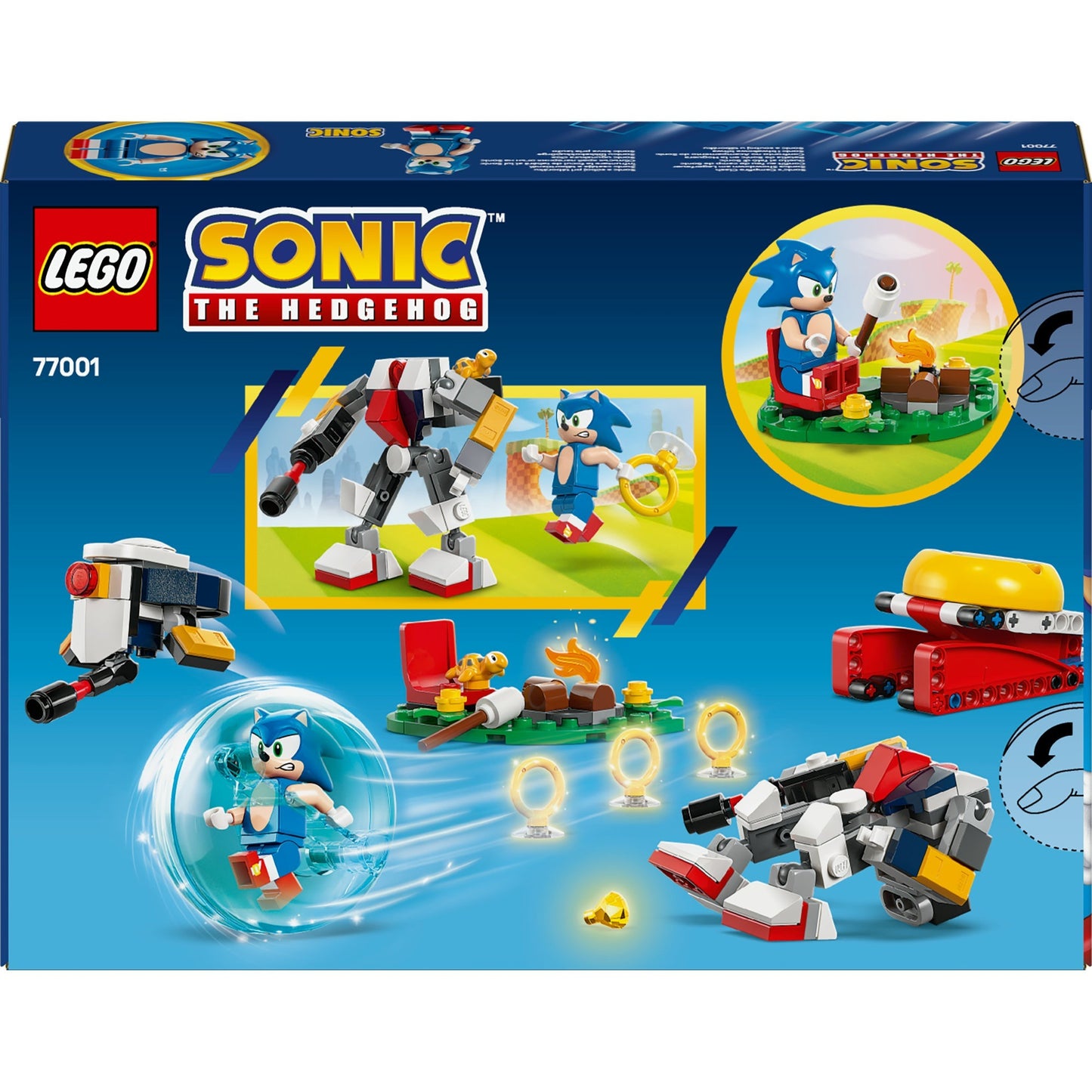 LEGO sonic the hedgehog 77001 sonics kracheting bij het kampvuur