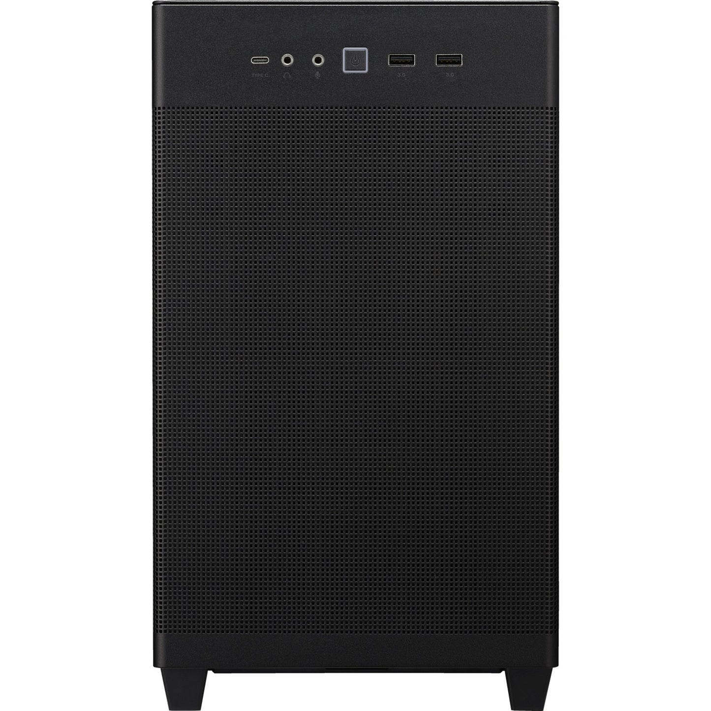 ASUS prime ap201 mini tower behuizing (zwart | 2x usb-a | 1x usb-c | tempered glass)