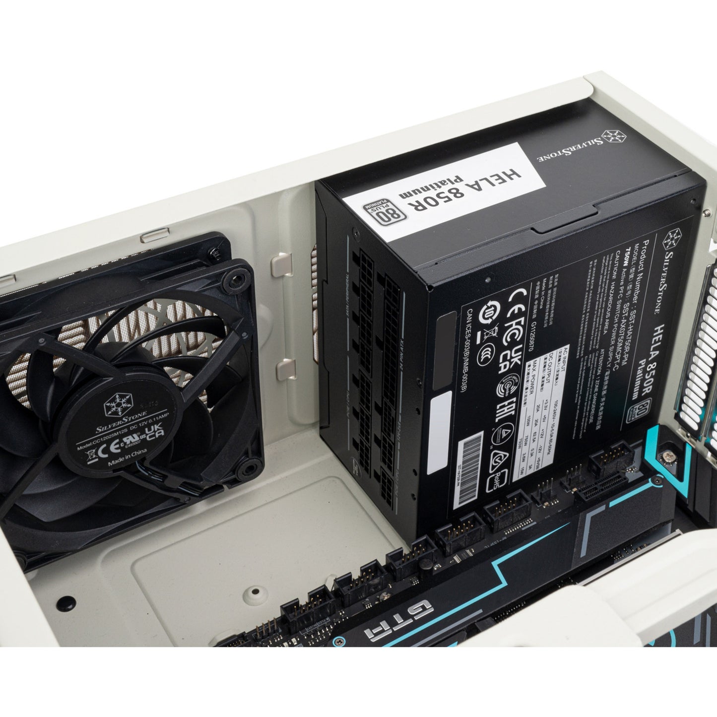 SilverStone flp01 htpc behuizing (crème | 2x usb-a | 1x usb-c)