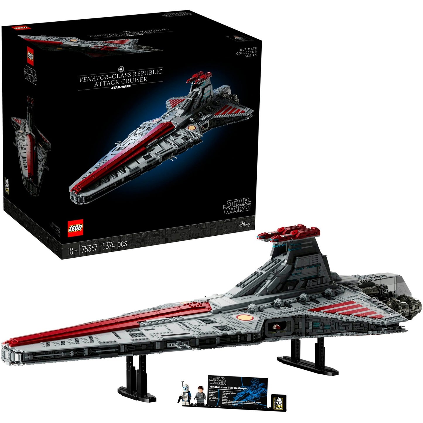 LEGO star wars - venator-class republic attack cruiser constructiespeelgoed (75367)