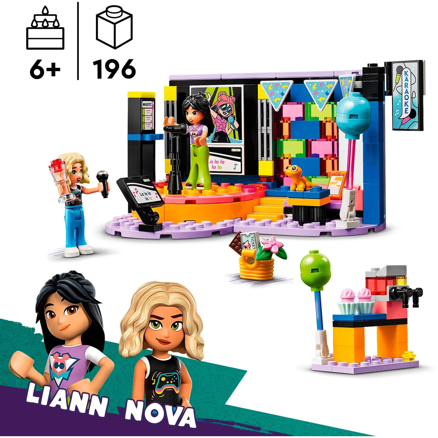LEGO friends - karaoke muziekfeestje constructiespeelgoed (42610)