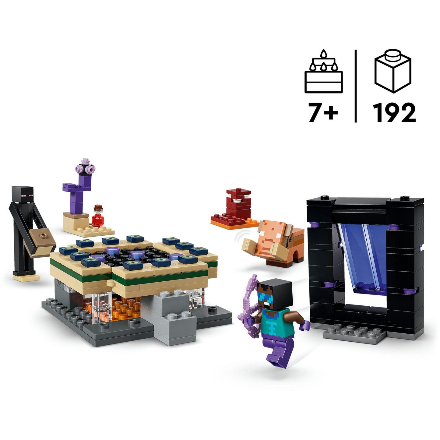 LEGO minecraft - reis naar de nether en het end-portaal constructiespeelgoed (21584)