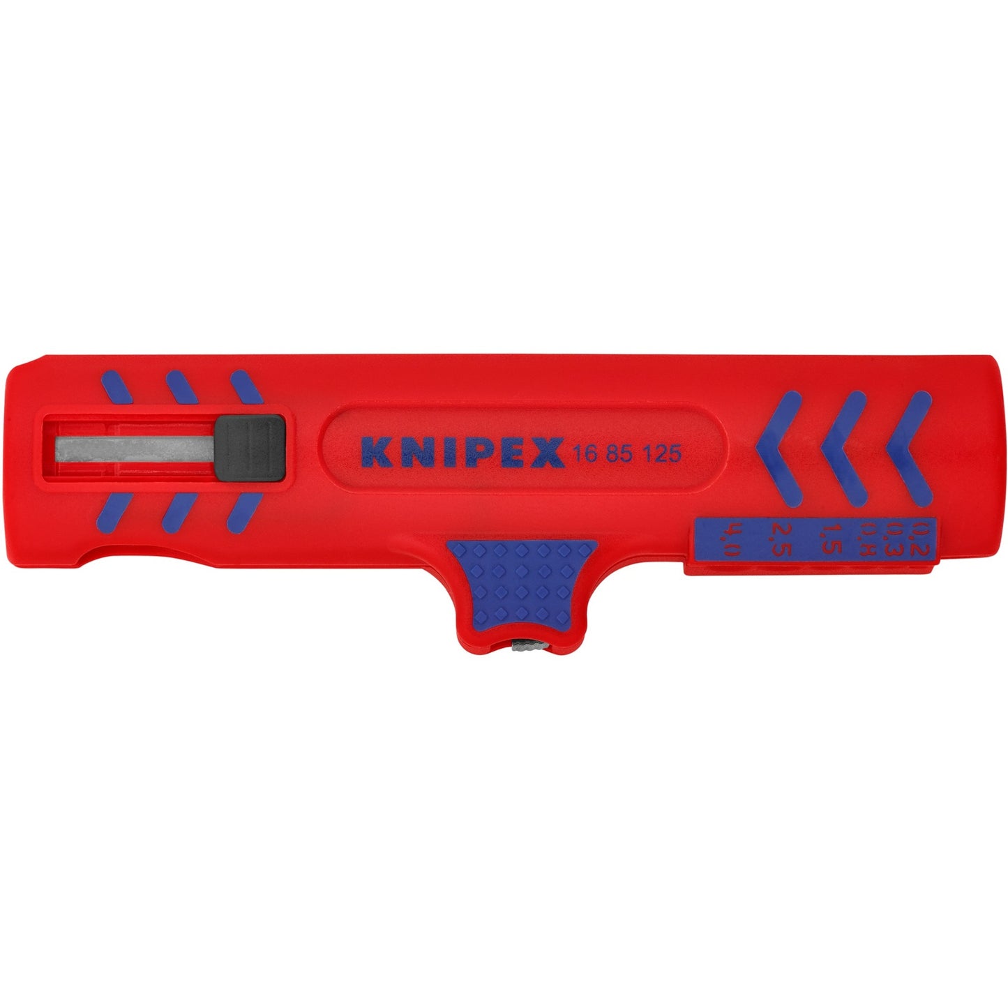 KNIPEX universele kabelstripper 1685125sb kabelstrip- ontmantelingsgereedschap (rood blauw)