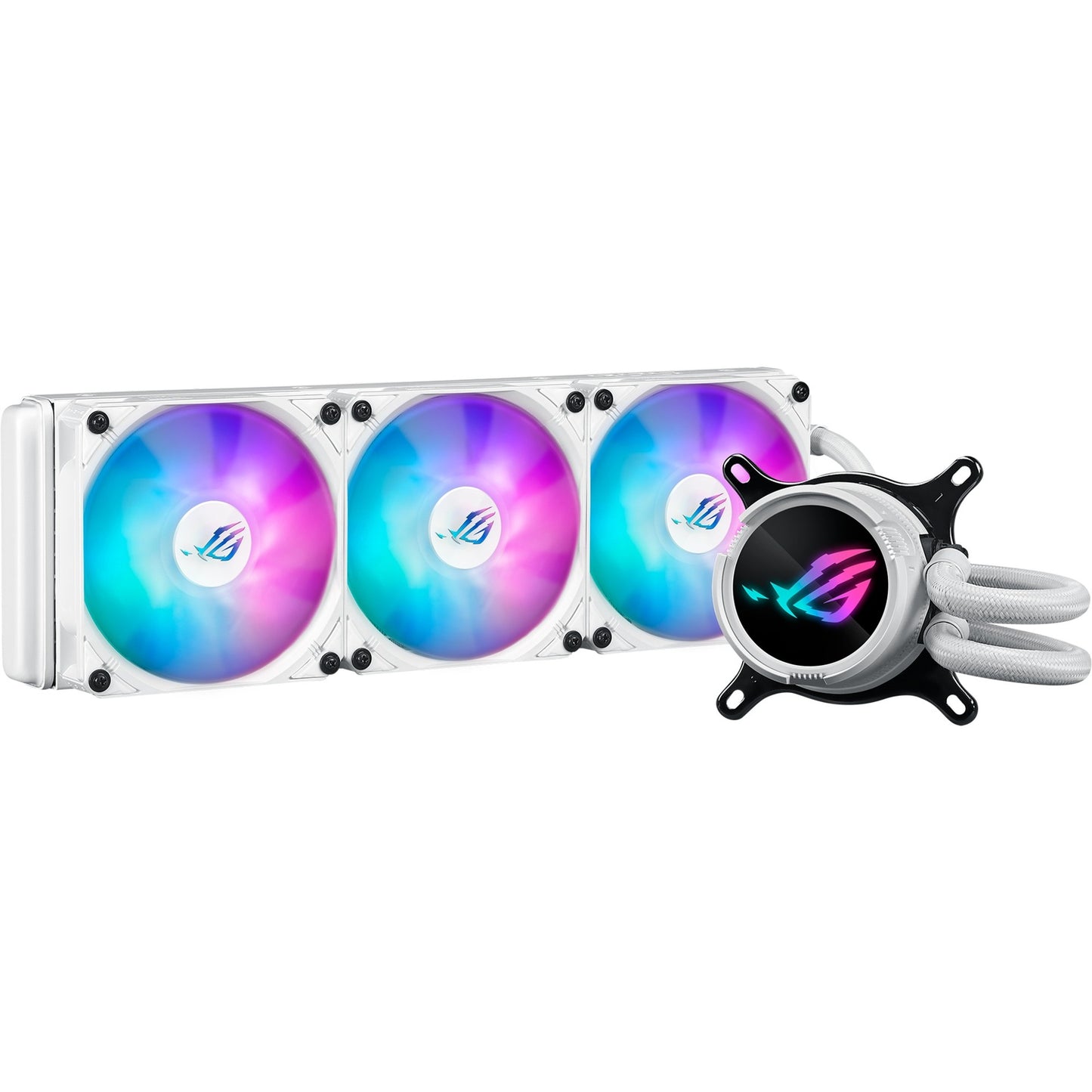 ASUS rog strix lc iii 360 argb waterkoeling (wit, 4-pins pwm fan-connector)