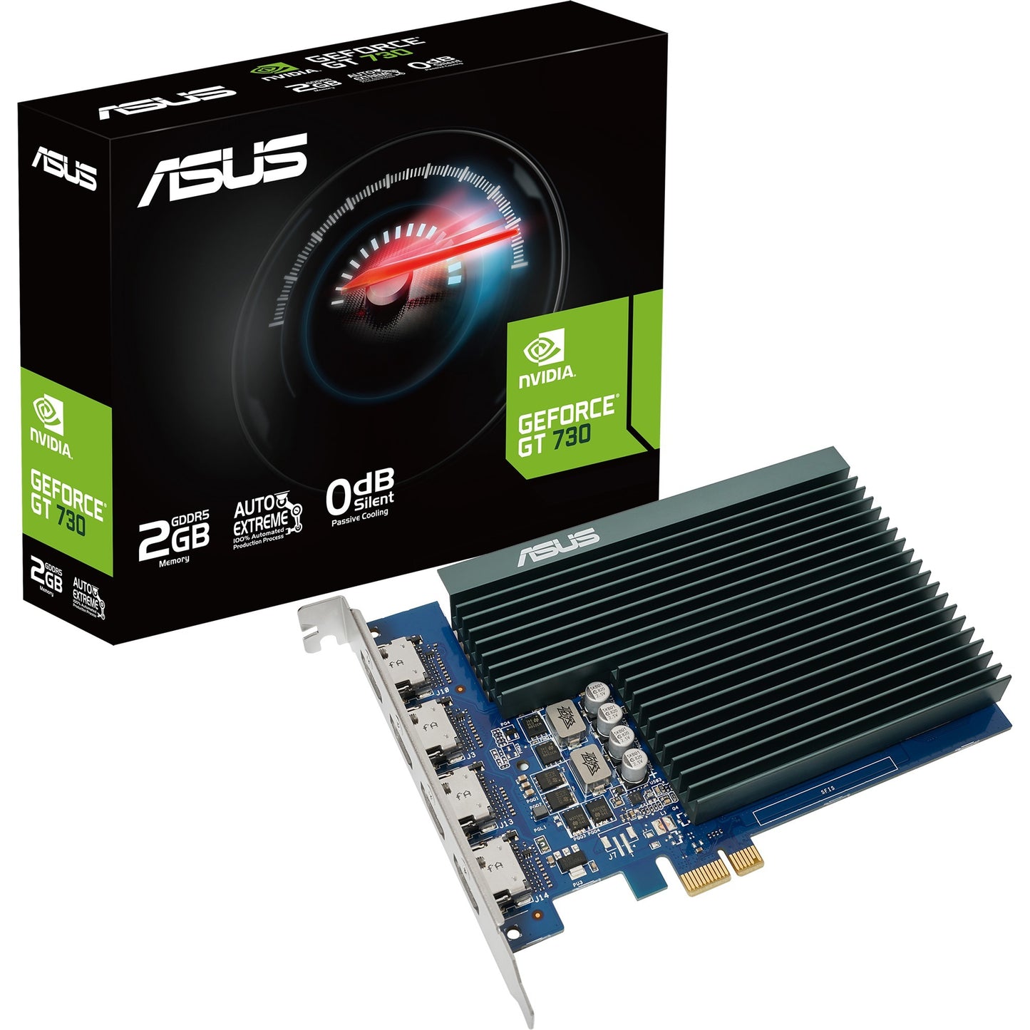 ASUS geforce gt730-4h-sl-2gd5 grafische kaart (4x hdmi)