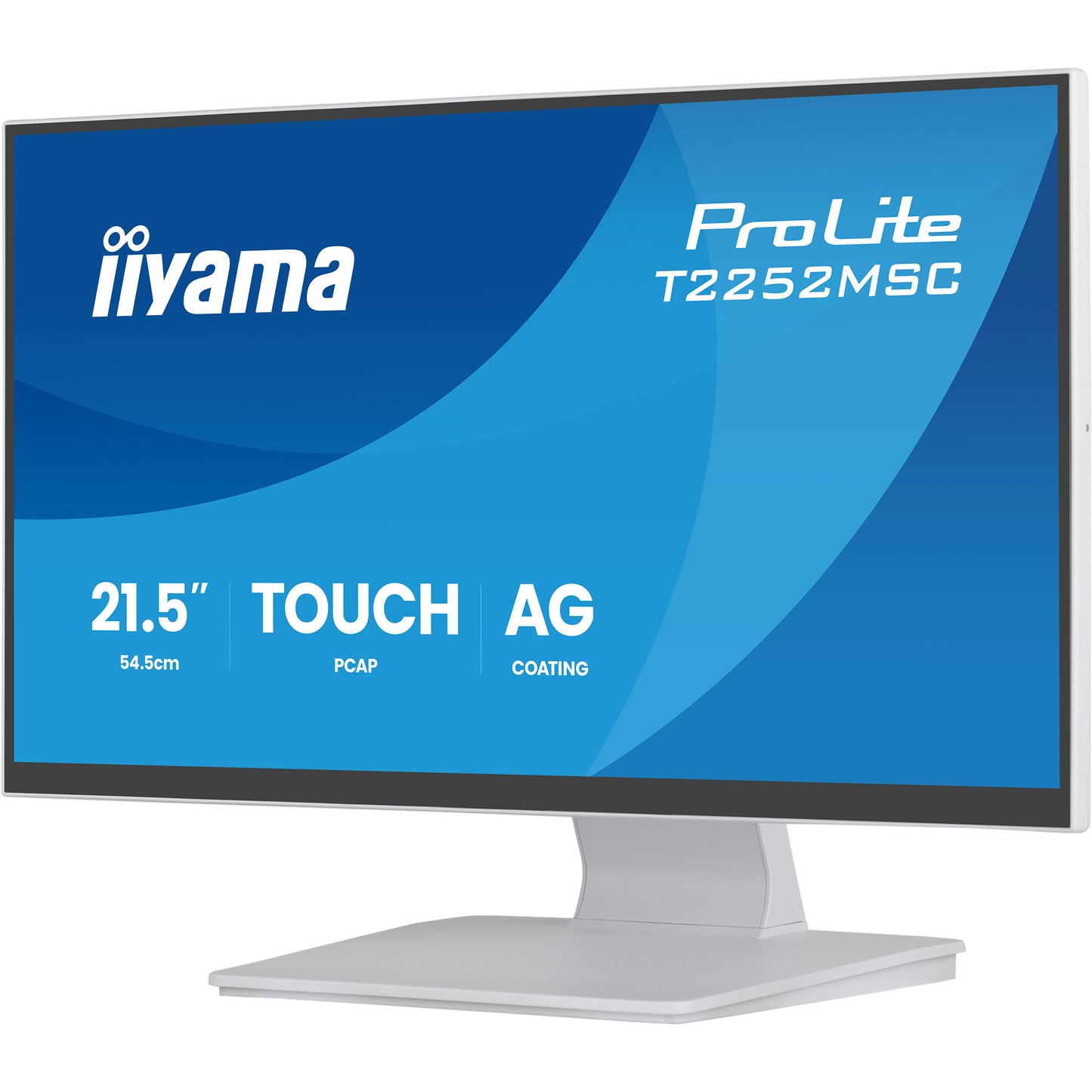 Iiyama prolite t2252msc-w2ag 21.5 touchscreen monitor (wit (mat), 100 hz, hdmi, displayport, usb 3.2 gen 1, audio, touchscreen )