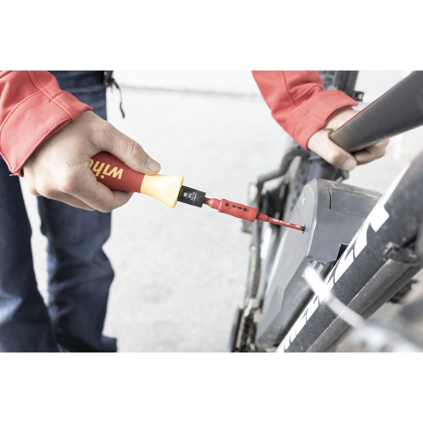 Wiha momentschroevendraaierset torquevario-s electric (rood geel, 14-delig, 0,8 - 5 nm)
