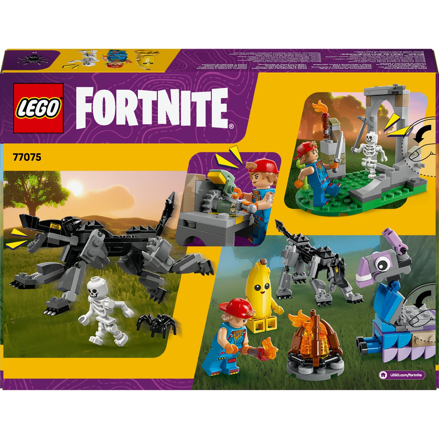 LEGO fortnite - peely en sparkplugs kamp constructiespeelgoed (77075)
