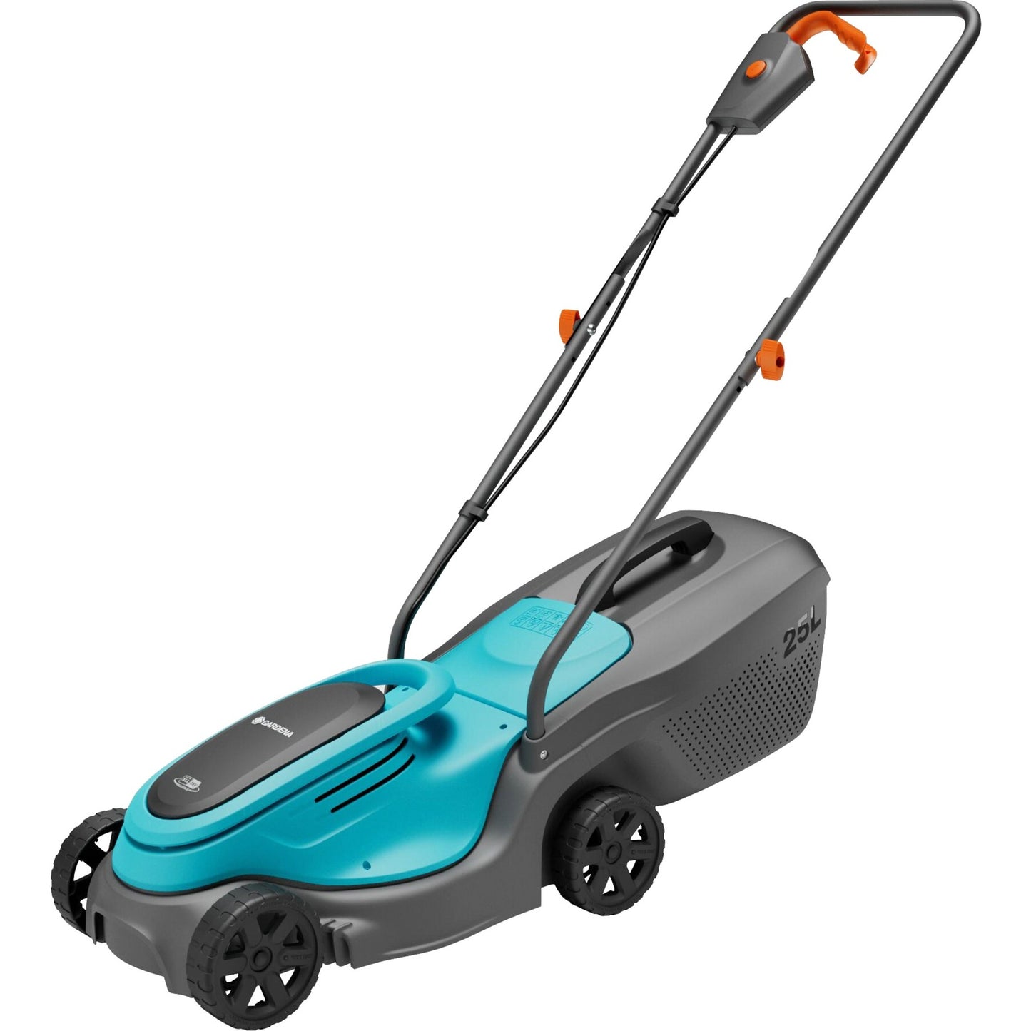 GARDENA accugrasmaaier powermax 30 18v p4a set (zwart turquoise, incl. li-ion accu 4,0ah, power for all alliance)