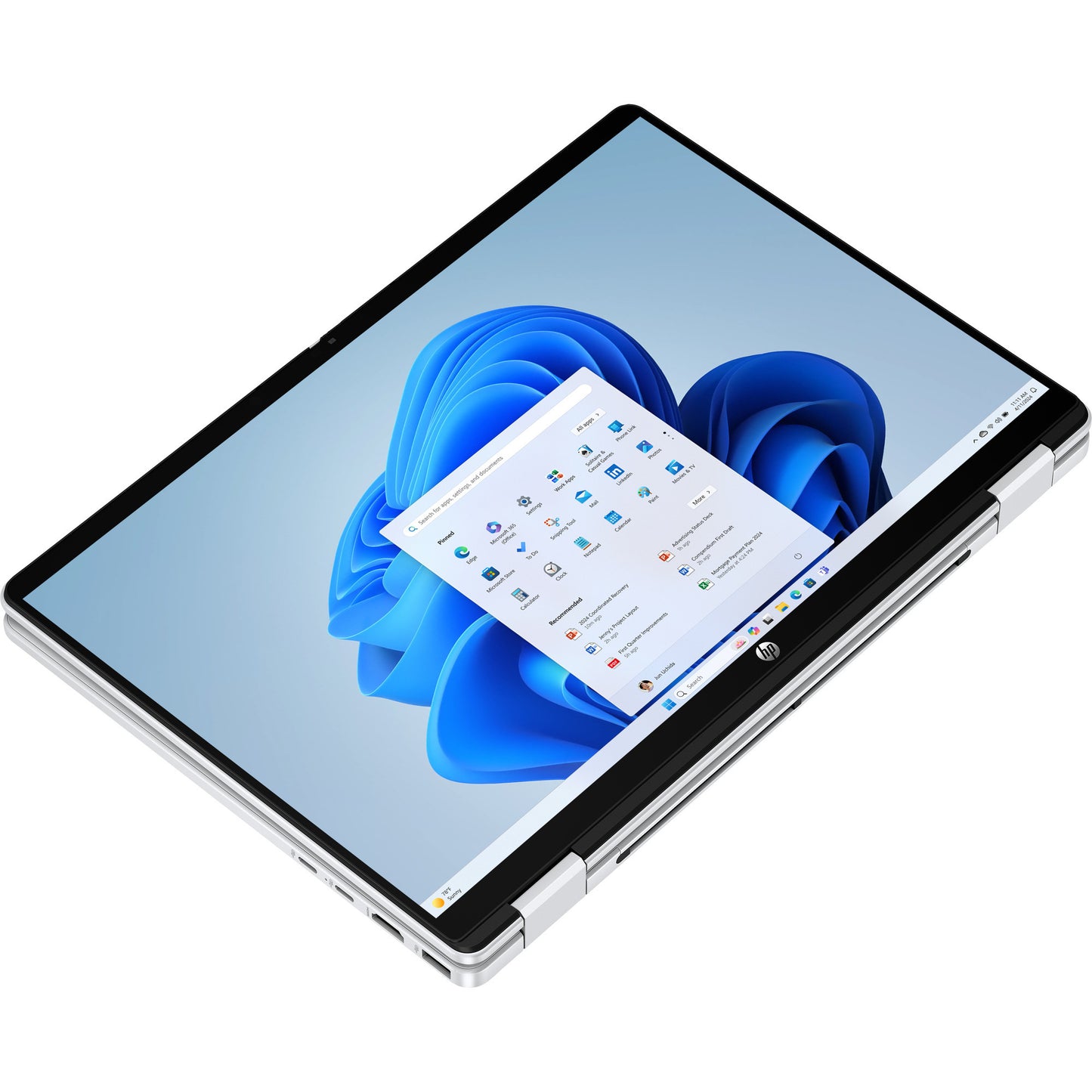 HP omnibook 5 flip 14-fp0030nd (c5vm2ea) 14 2-in-1 laptop (zilver | core 3 100u | intel graphics | 8 gb | 512 gb ssd | touch)