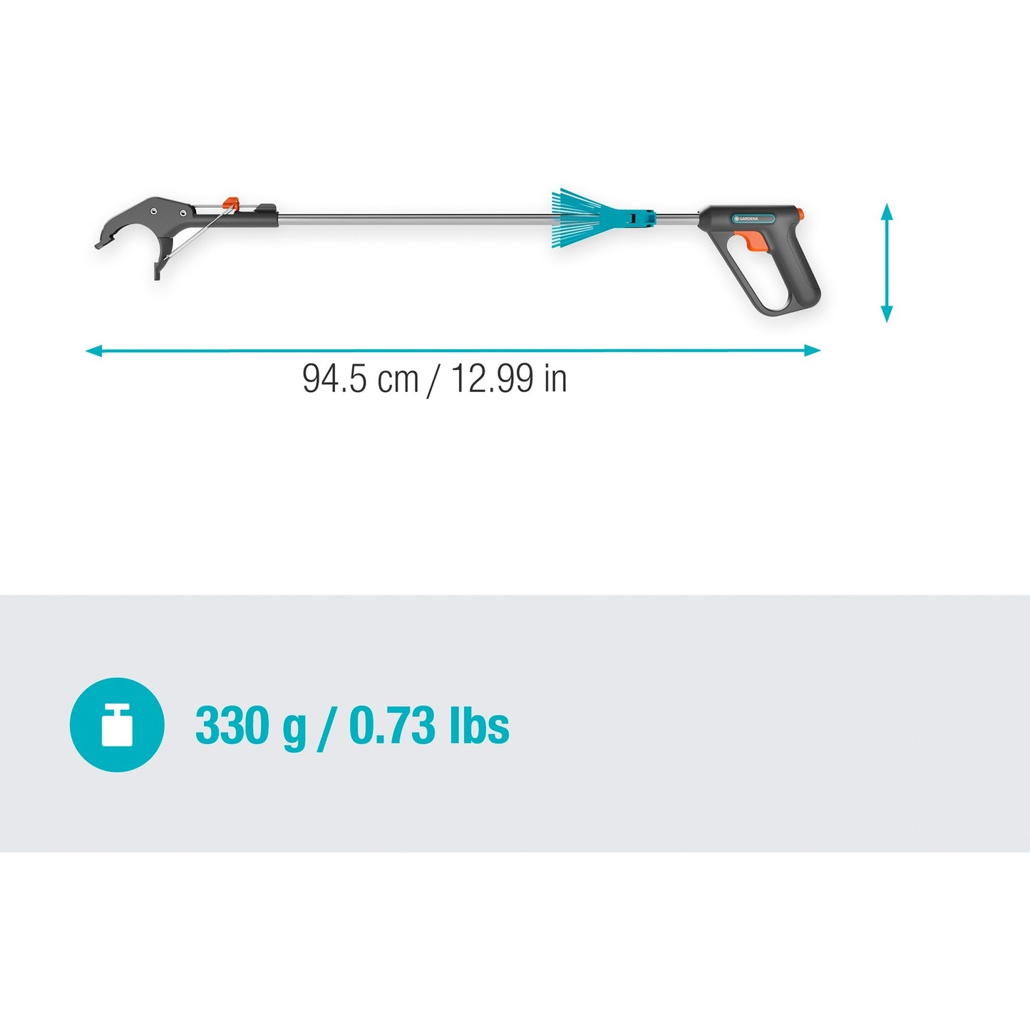 GARDENA grijper 4-in-1 (grijs turquoise)