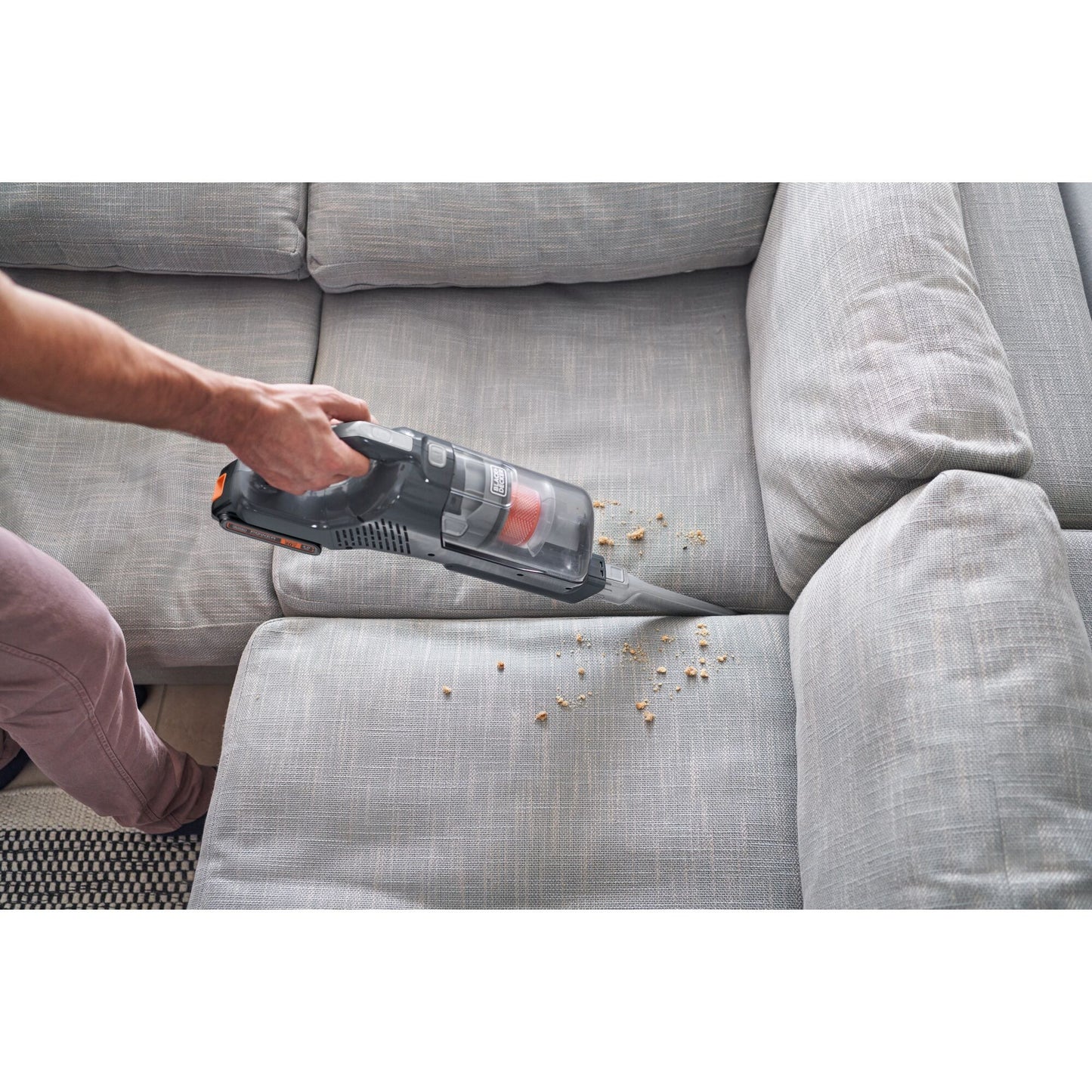BLACK+DECKER bhfea18d1-qw 18v 2.0ah 2-in-1 steelstofzuiger met verwijderbare accu (18v 2.0ah accu en oplader inbegrepen)