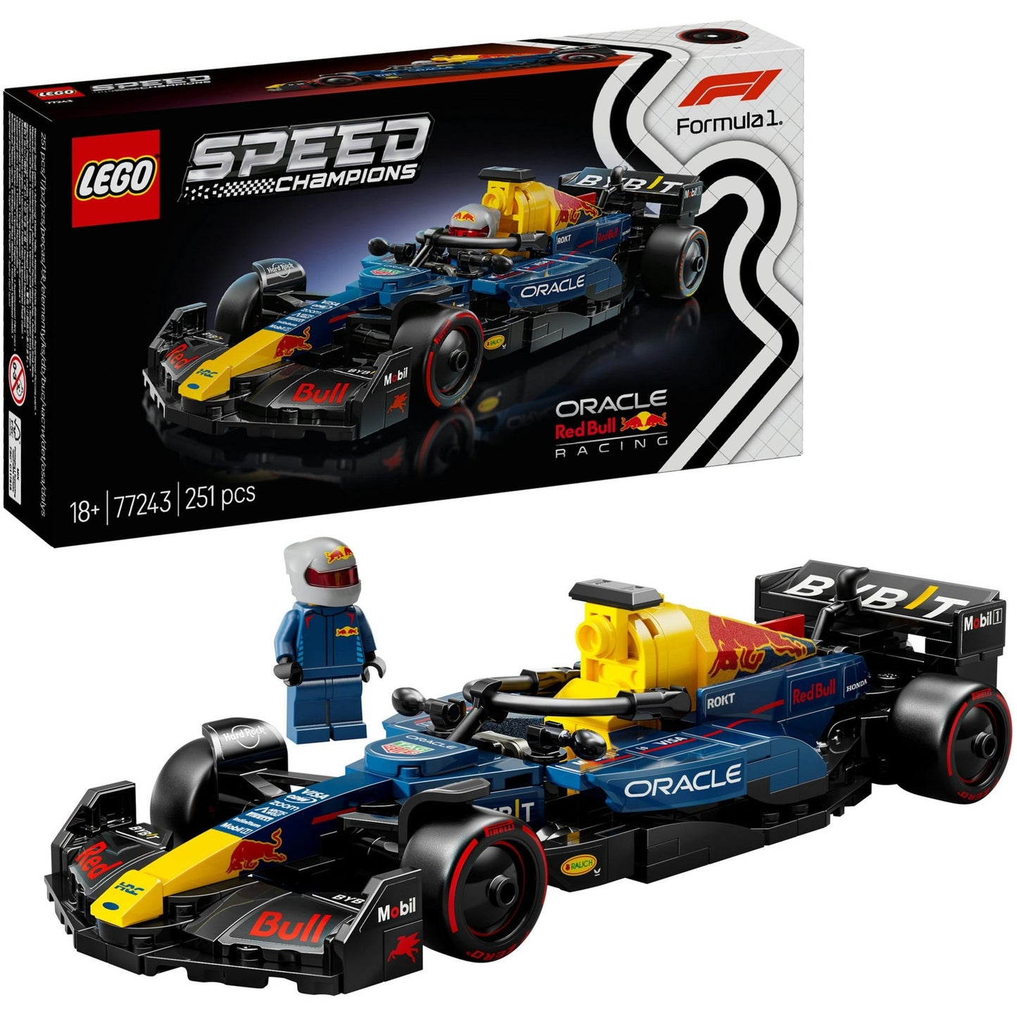 LEGO speed champions 77243 oracle red bull racing rb20 f1 racewagen