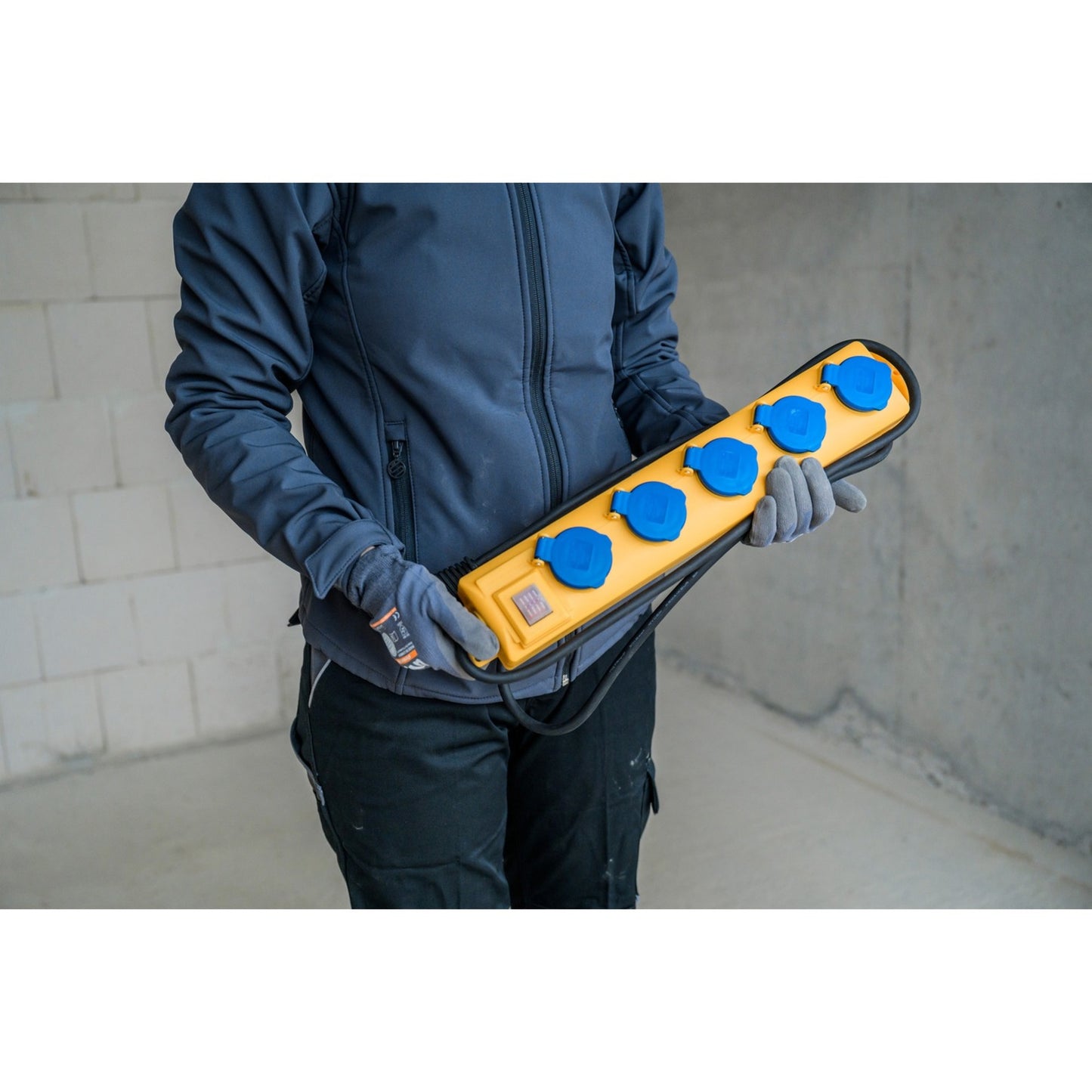 Brennenstuhl super-solid sl 554 stekkerverdeler outdoor stekkerdoos stekkerdoos (geel blauw)