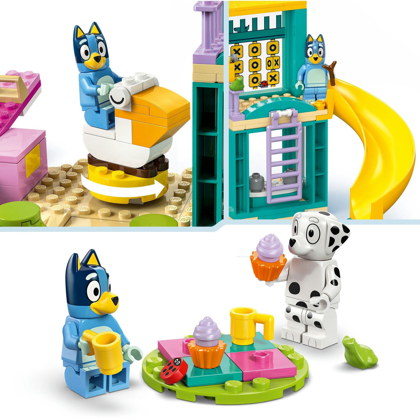 LEGO duplo 11201 bluey en chloe in de speeltuin
