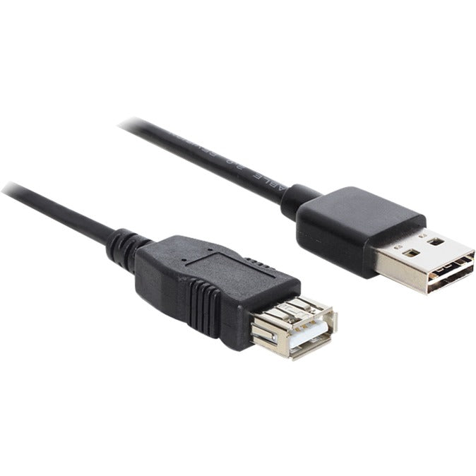 DeLOCK easy-usb-a 2.0 male > usb-a 2.0 female verlengkabel (zwart, 5 meter)