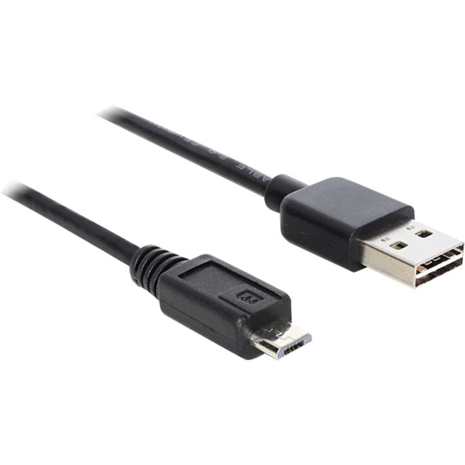 DeLOCK easy usb-a 2.0 > micro-usb-b kabel (zwart, 3 meter)
