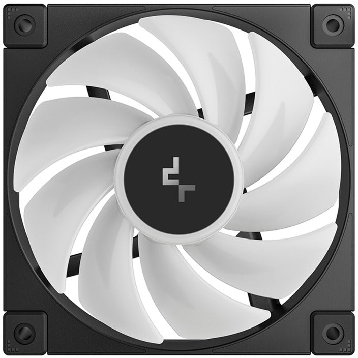 DeepCool fd12 argb case fans (zwart, 3 stuks, 120 x 120 x 25 mm, pwm, 3 stuks, 4-pins pwm fan-connector)