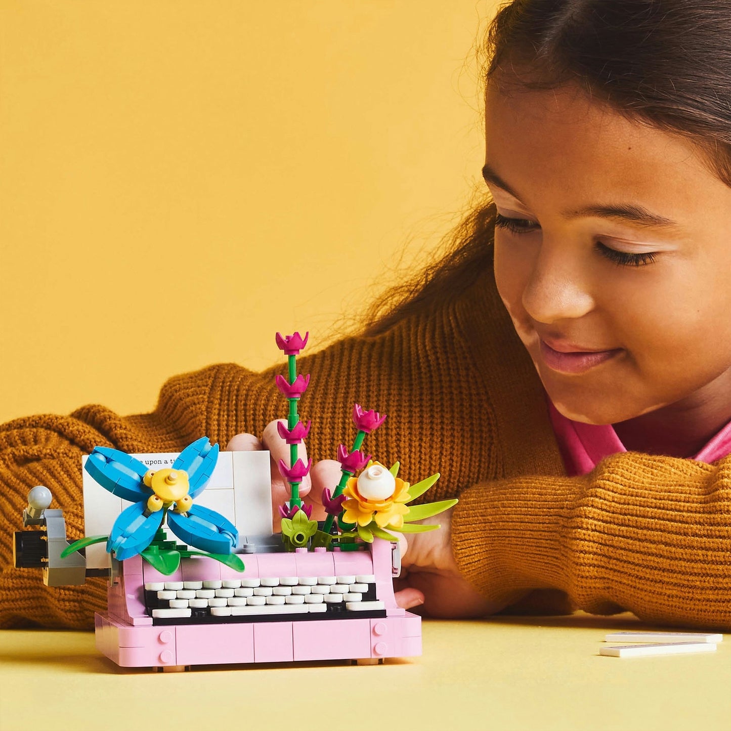 LEGO creator 31169 typemachine met bloemen
