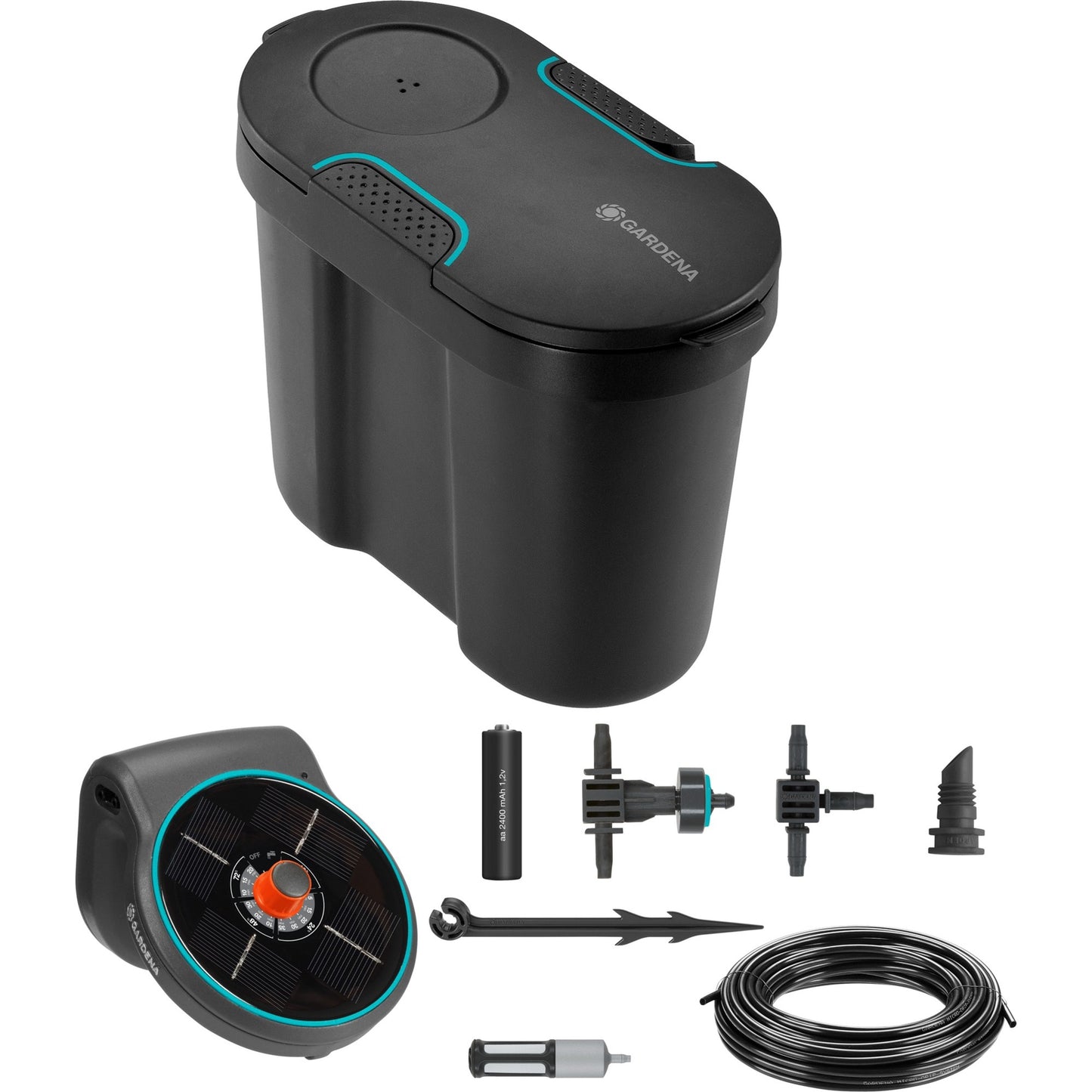 GARDENA aquabloom waterreservoir set besproeiingscomputer (grijs, 13301-20)