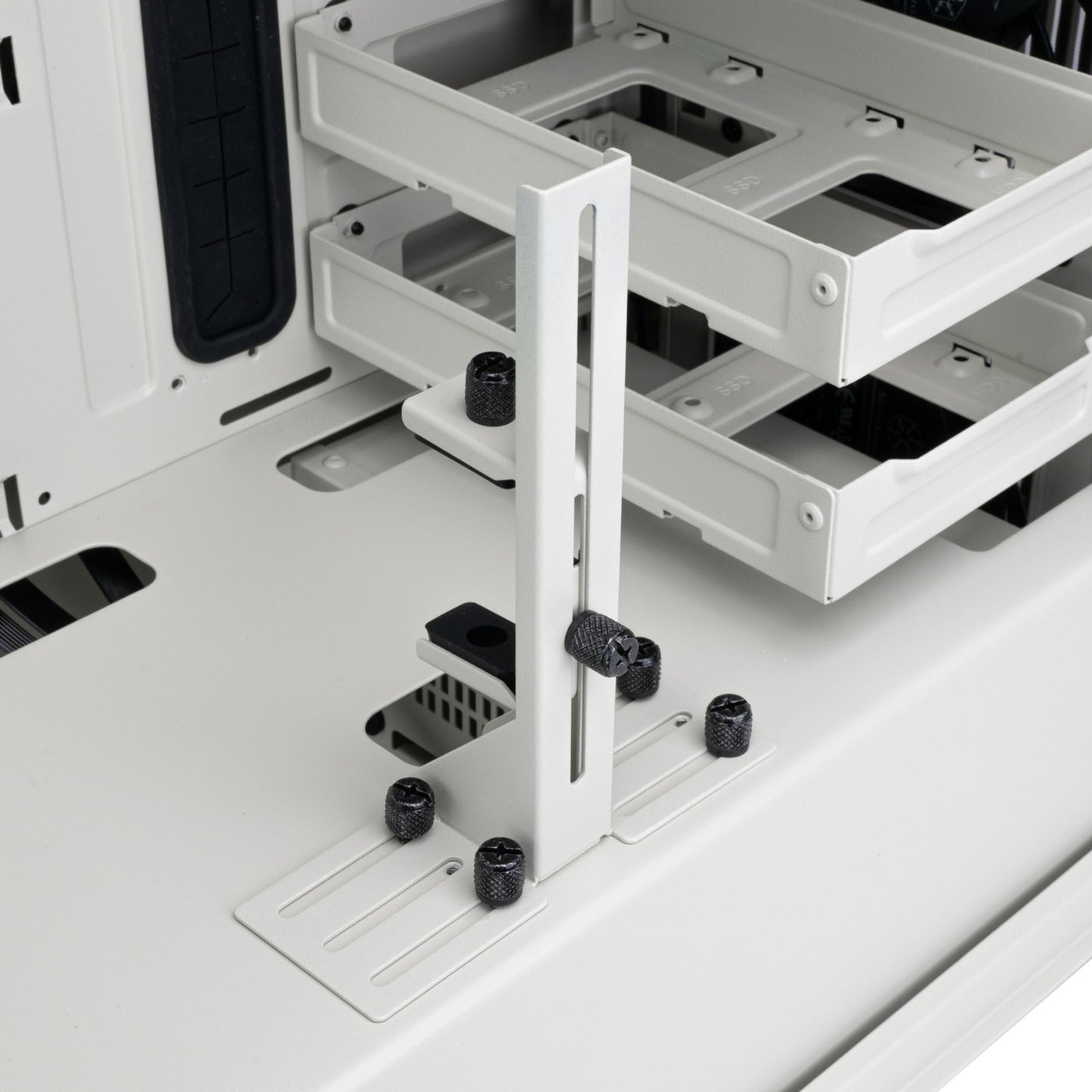 SilverStone flp02 midi tower behuizing (wit | 2x usb-a | 1x usb-c)