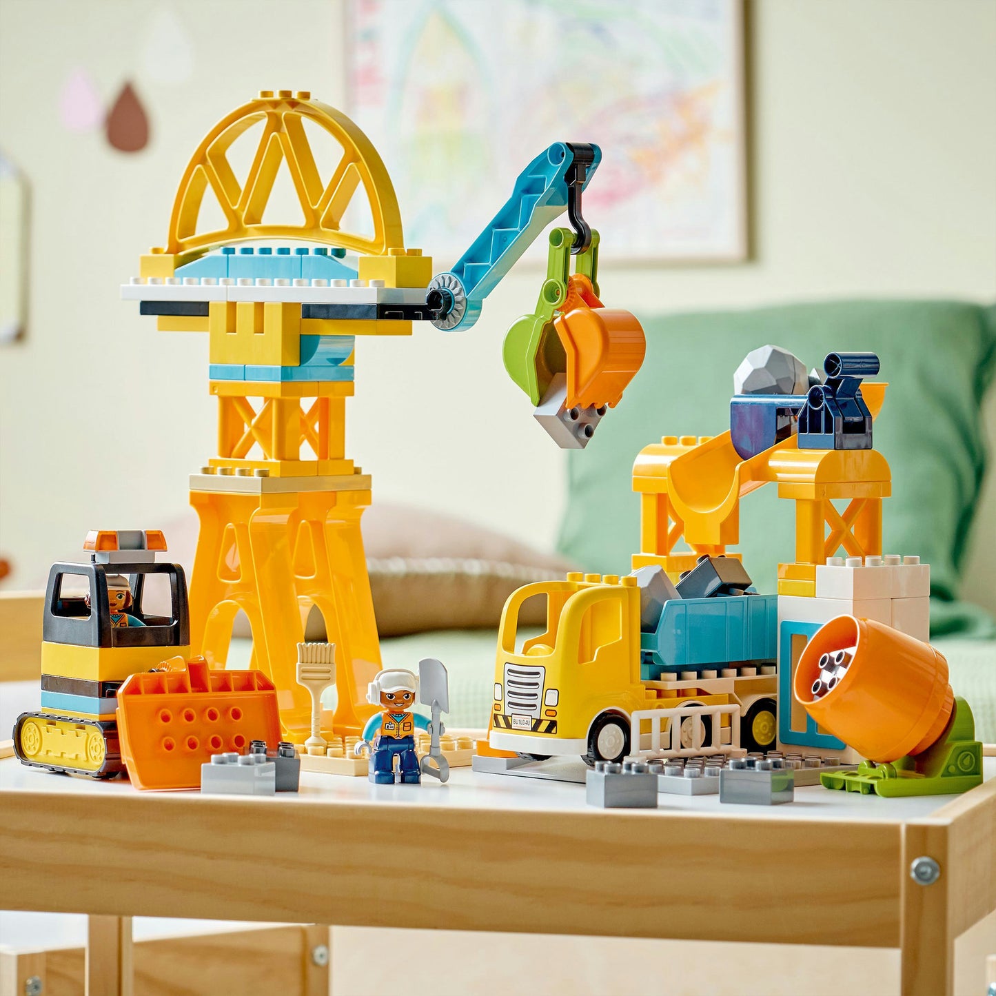 LEGO duplo 10476 3-in-1 bouwplaats en voertuigen