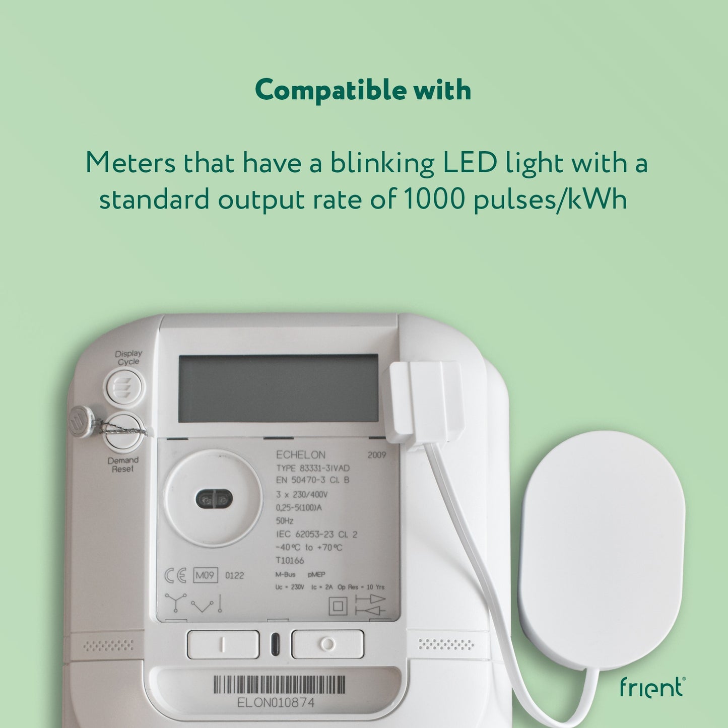 Ty Frient electrici meter interface 2, led energiebesparing (wit, zigbee 3.0)