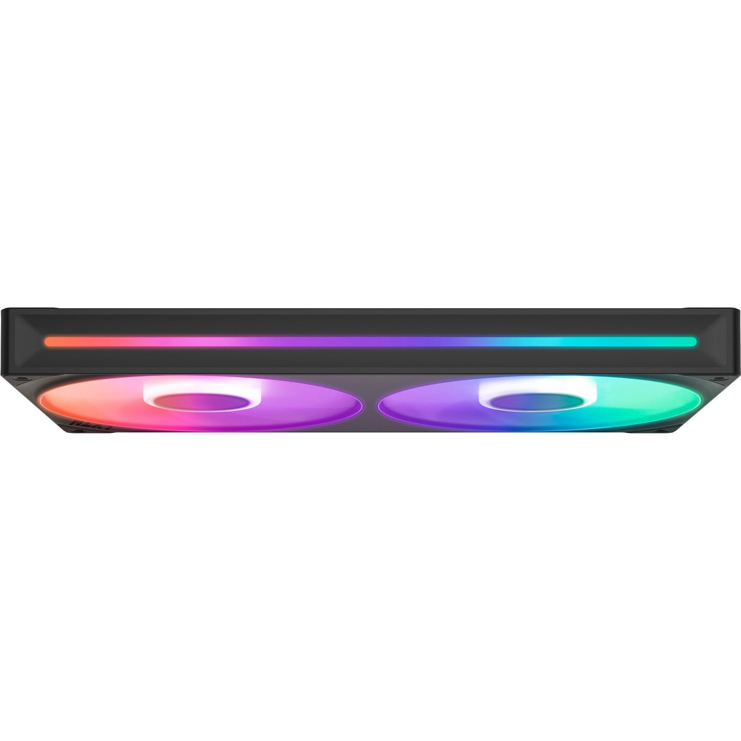NZXT f280 rgb core case fans (zwart, 2 stuks, 280 x 140 x 26 mm)