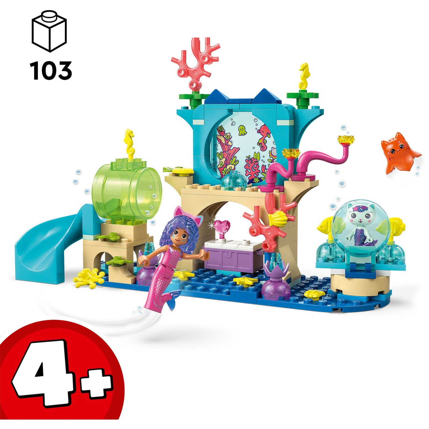 LEGO gabby's poppenhuis - zeemeermin gabby's aquariumavontuur constructiespeelgoed (11204)