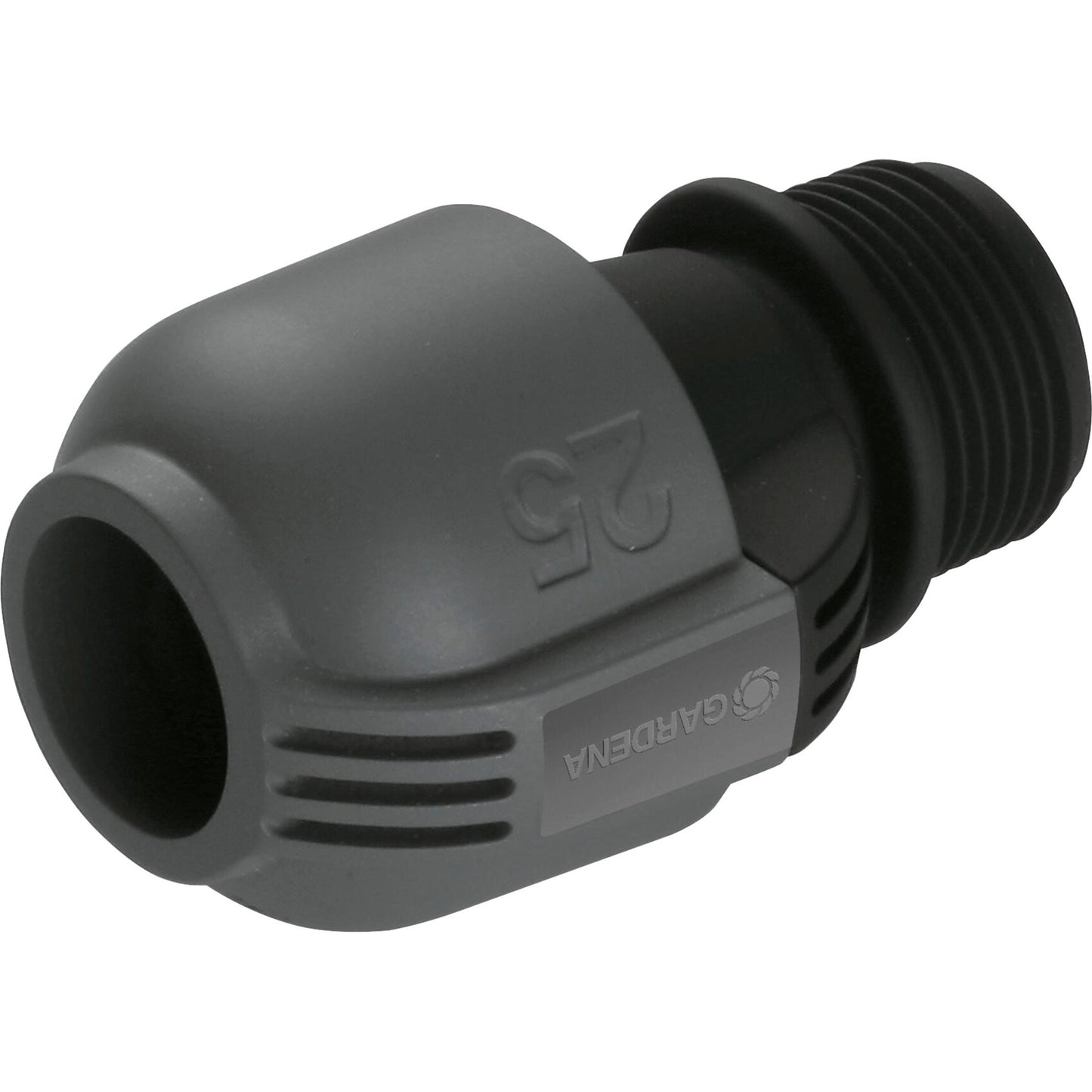 GARDENA verbindingsstuk 25 mm x 1 buitendraad (zwart grijs, 2763-20)
