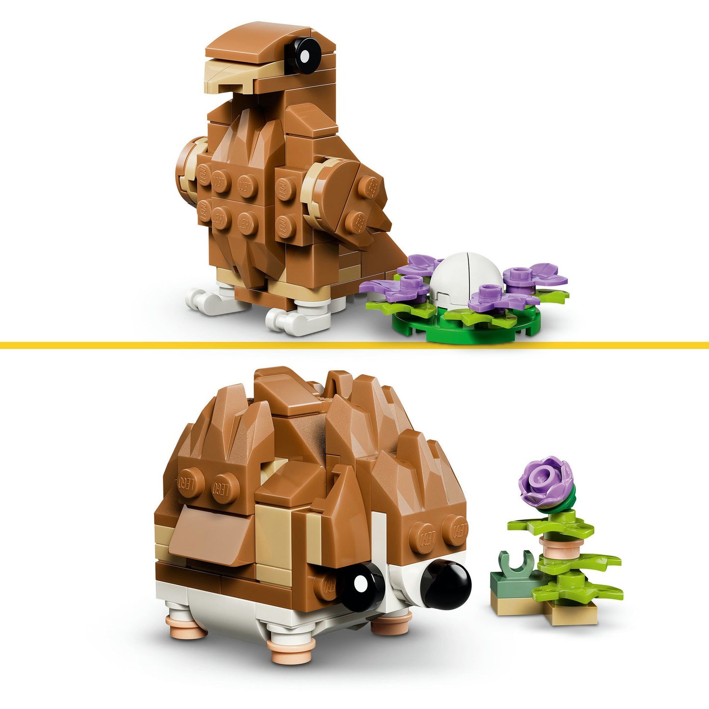 LEGO creator 3-in-1 - schattige hamster met bloem constructiespeelgoed (31376)