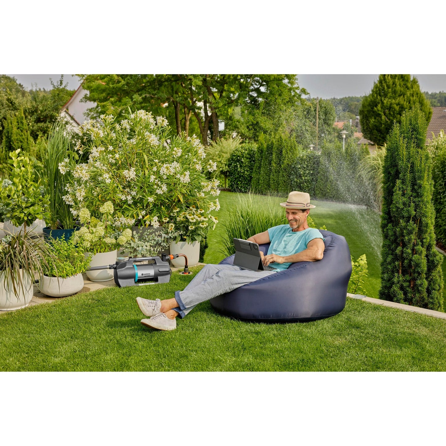GARDENA besproeiingspomp 5600 silent+ (zwart zilver)