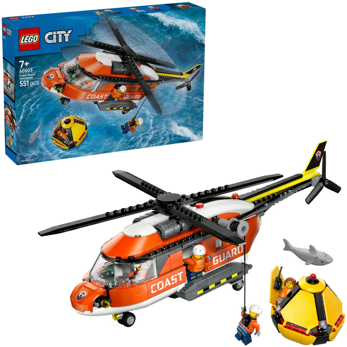 LEGO city 60503 kustwacht helikopter