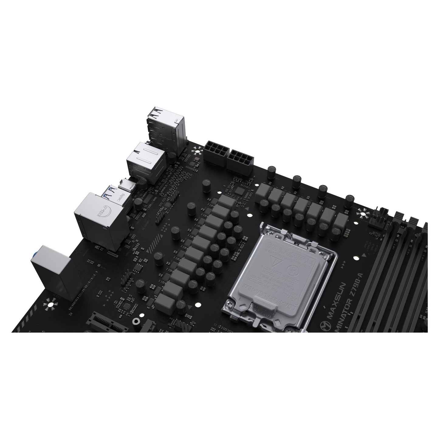 MAXSUN ms-terminator z790-a socket 1700 moederbord (zwart, raid, 2.5 gb-lan, sound, atx)