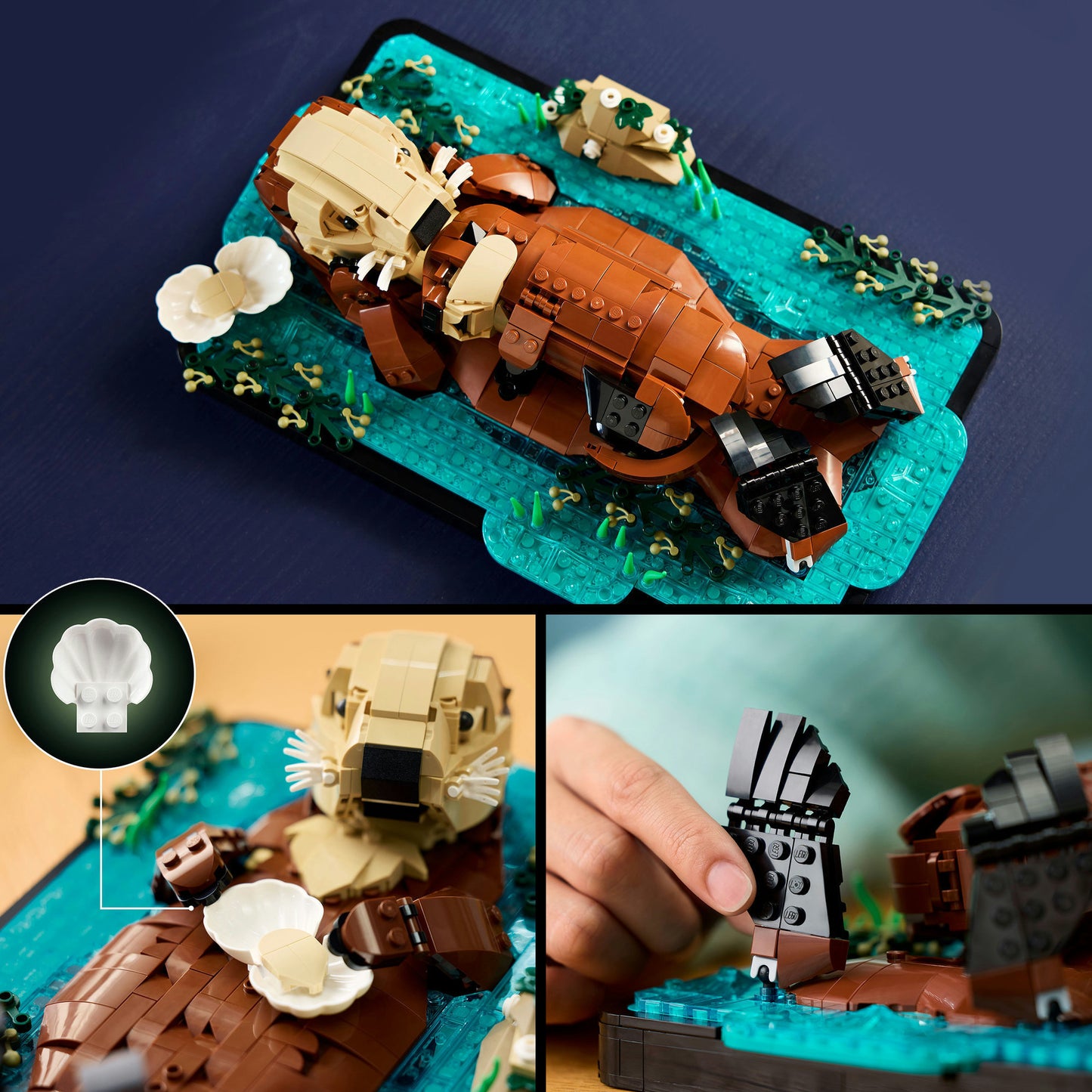 LEGO ideas - drijvende zeeotters constructiespeelgoed (21366, retail)