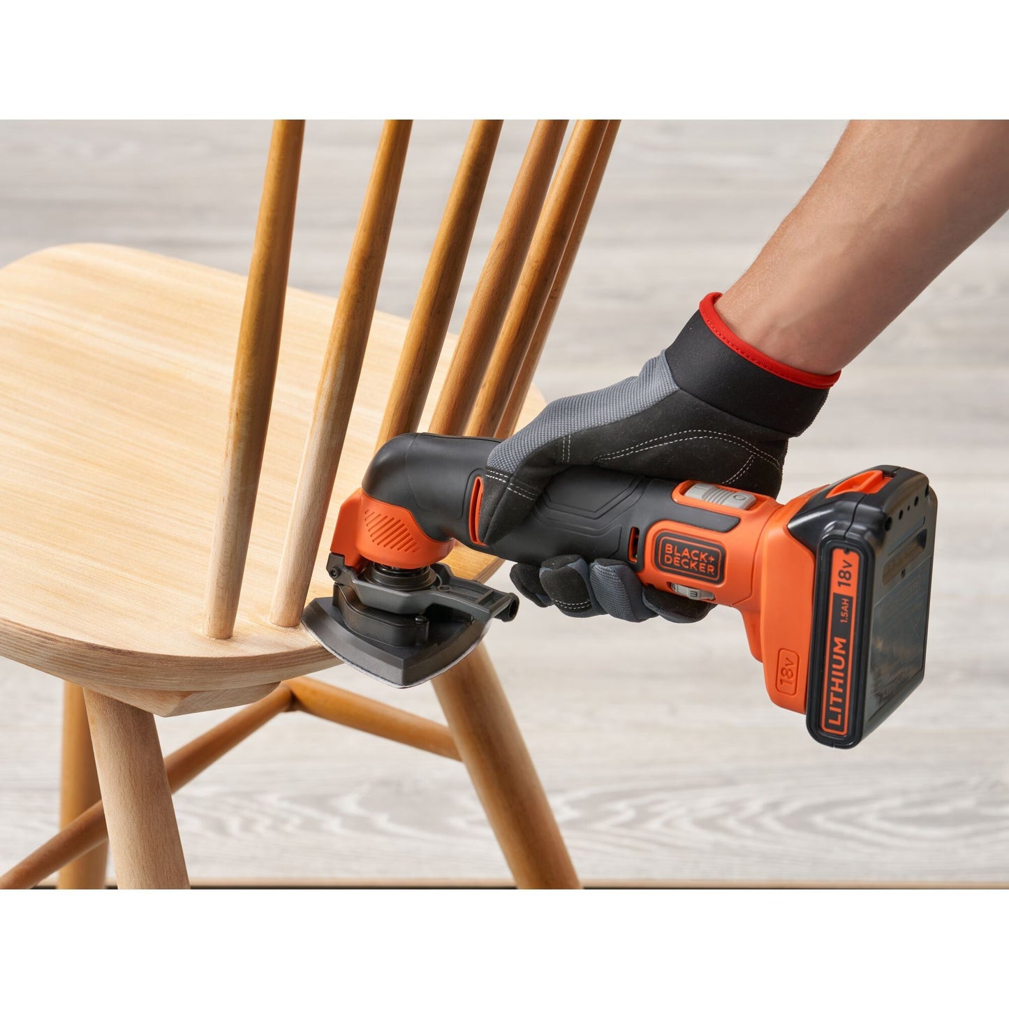 BLACK+DECKER bdcos18n-xj 18v oscillerende multitool multifunctioneel gereedschap (oranje zwart, accu en oplader niet inbegrepen)