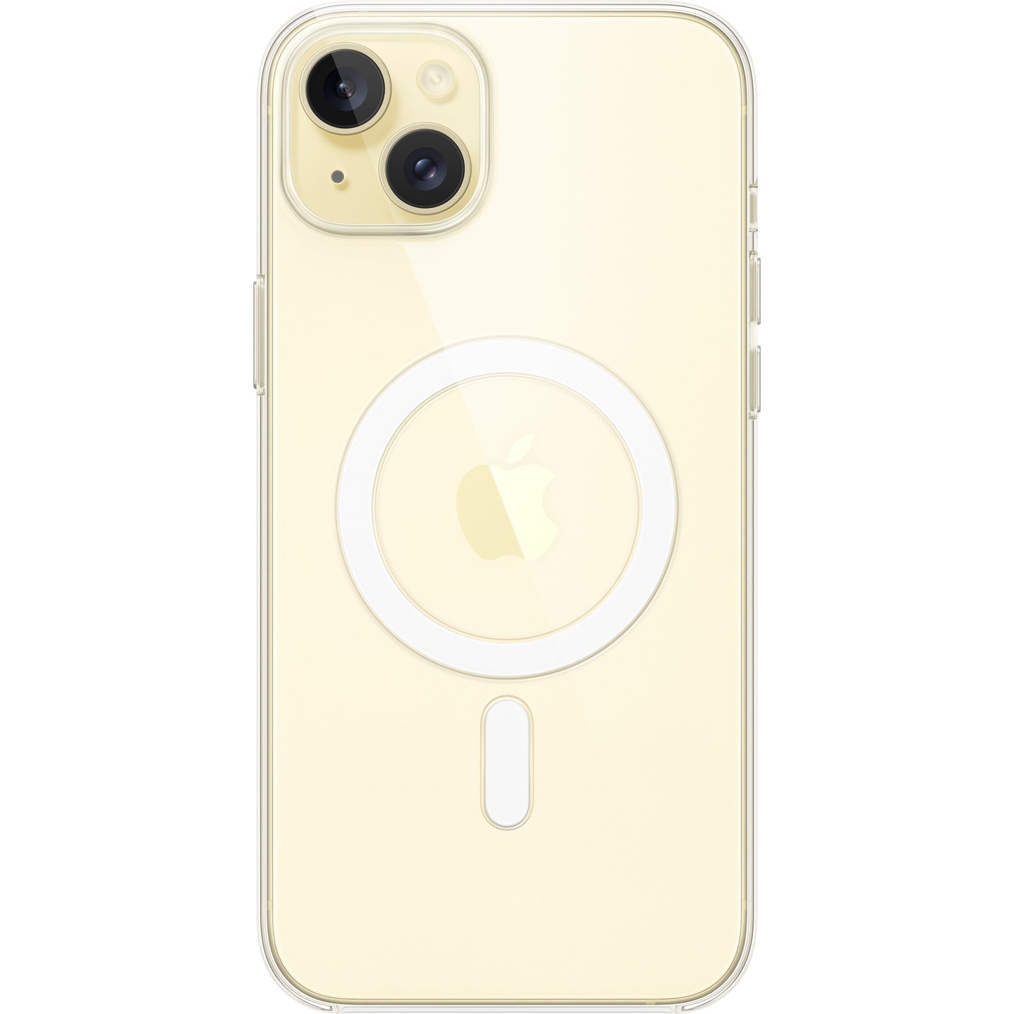 Apple Doorzichtig hoesje met MagSafe voor iPhone 15 Plus telefoonhoesje (Transparant)