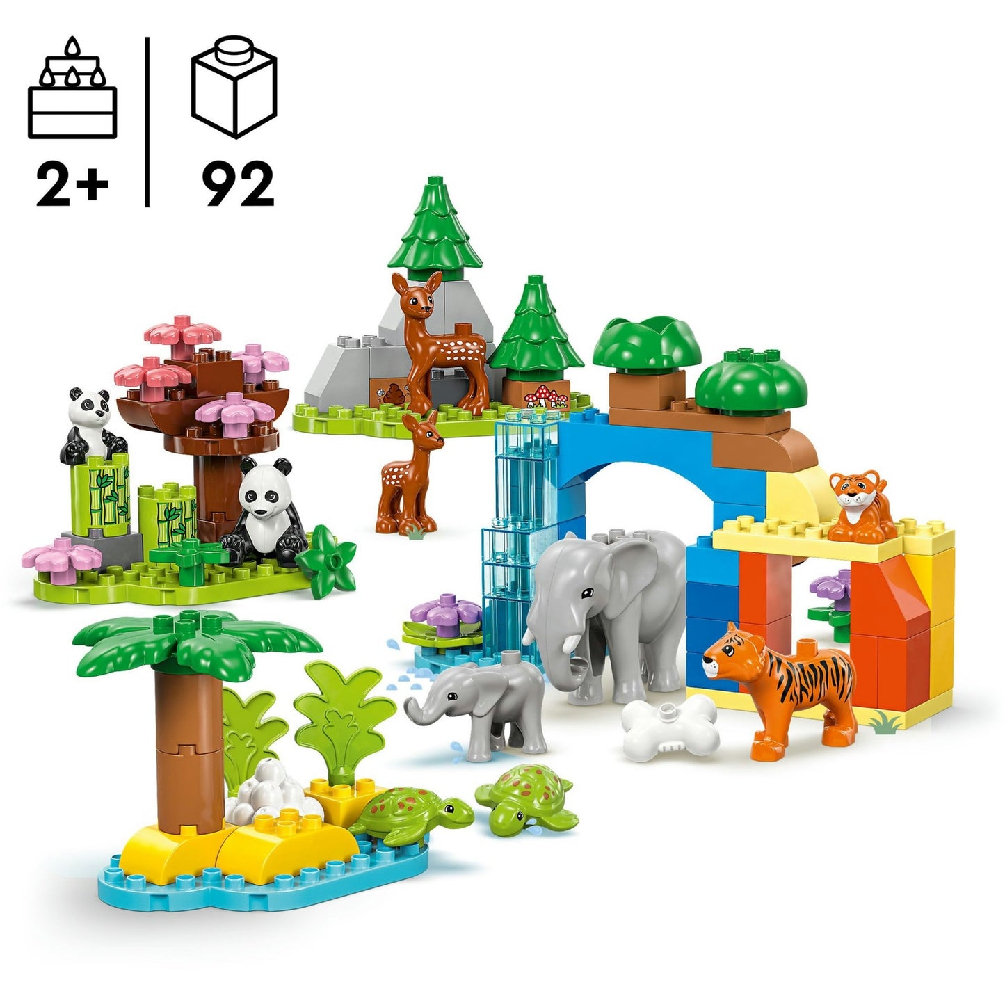 LEGO duplo town 10446 3-in-1 families van wilde dieren