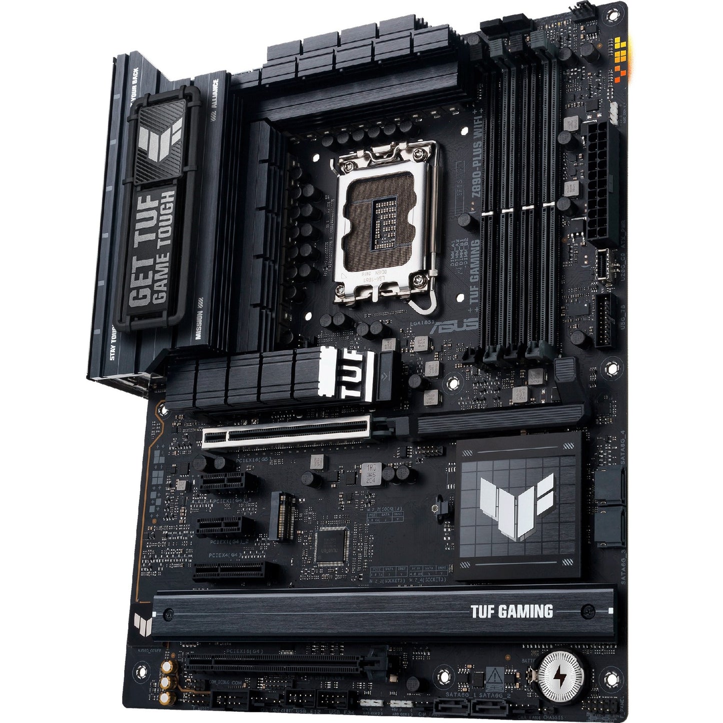 ASUS tuf gaming z890-plus wifi socket 1851 moederbord (raid, 2.5gb-lan, wi-fi 7, bt, sound, atx)
