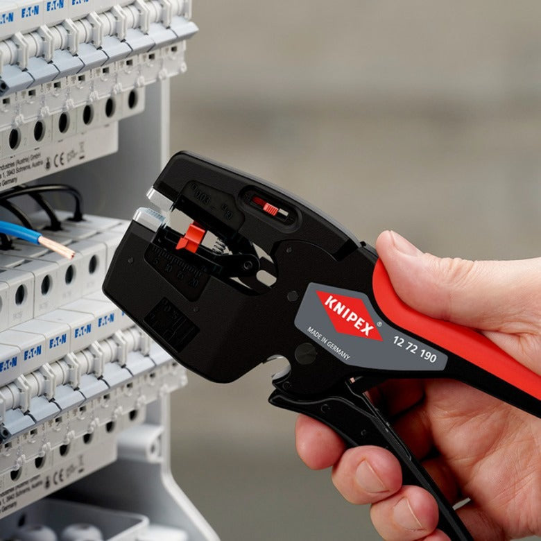 KNIPEX nexstrip striptang (zwart rood)