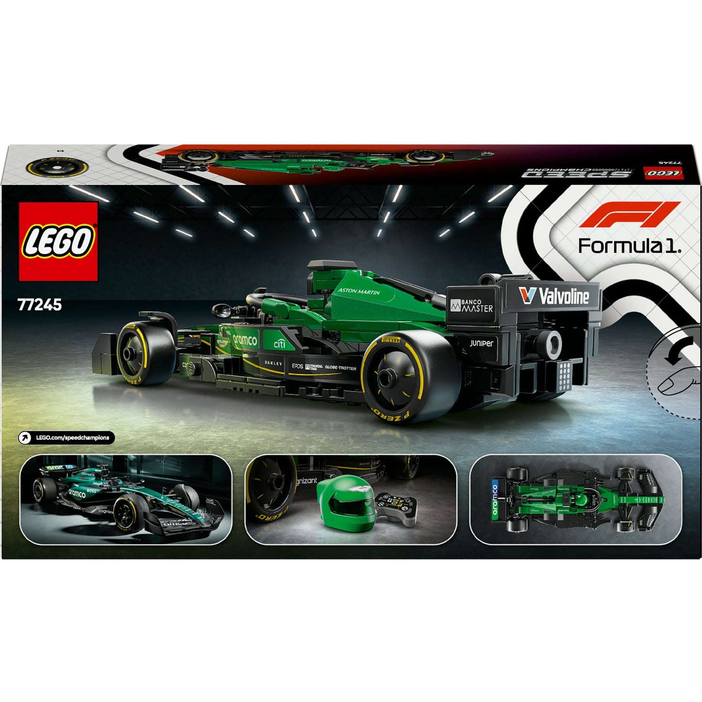 LEGO speed champions 77245 aston martin aramco f1 amr24 racewagen