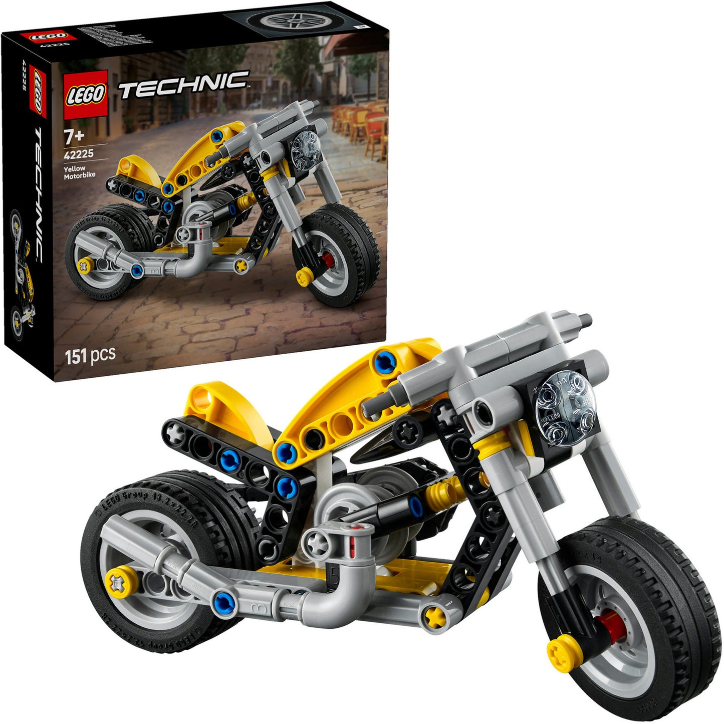 LEGO technic 42225 gele motor
